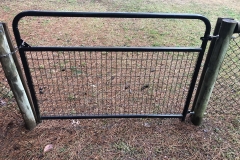 6’ gate w/ 2”x4” wire installed at dog park in Franklinton, NC.