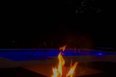 Perfect evening around the fire pit.