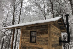 Pine lap siding milled for a rustic cabin man cave