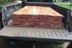 NC sourced cedar specially cut for an Adirondack lake house.