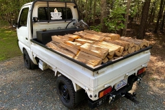 Half face cord of seasoned Oak being delivered to the Wakefield community.